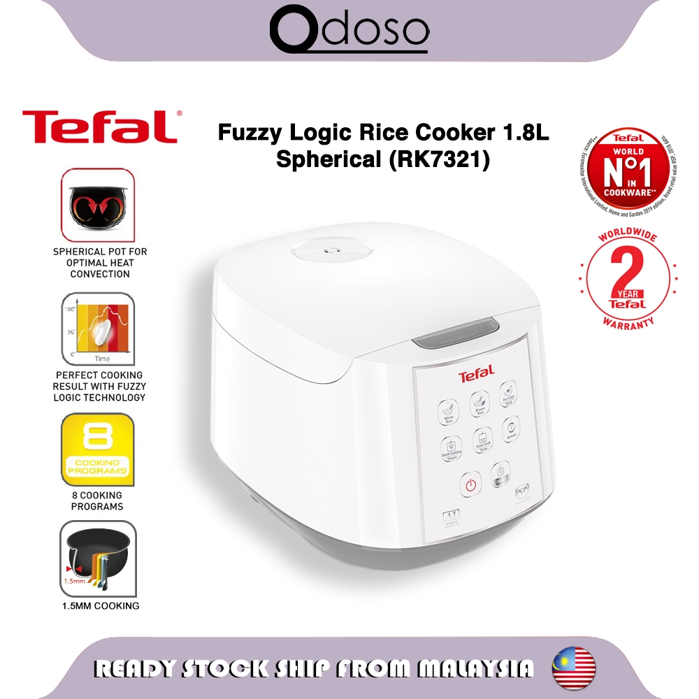 TEFAL Fuzzy Logic Rice cooker 1.8L (10 Cups) (RK7321) Shopee Malaysia