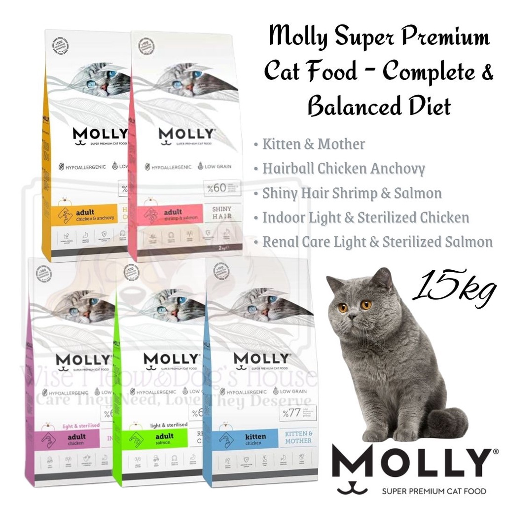 Molly Super Premium Cat Dry Food Hypoallergenic & Low Grain Cat