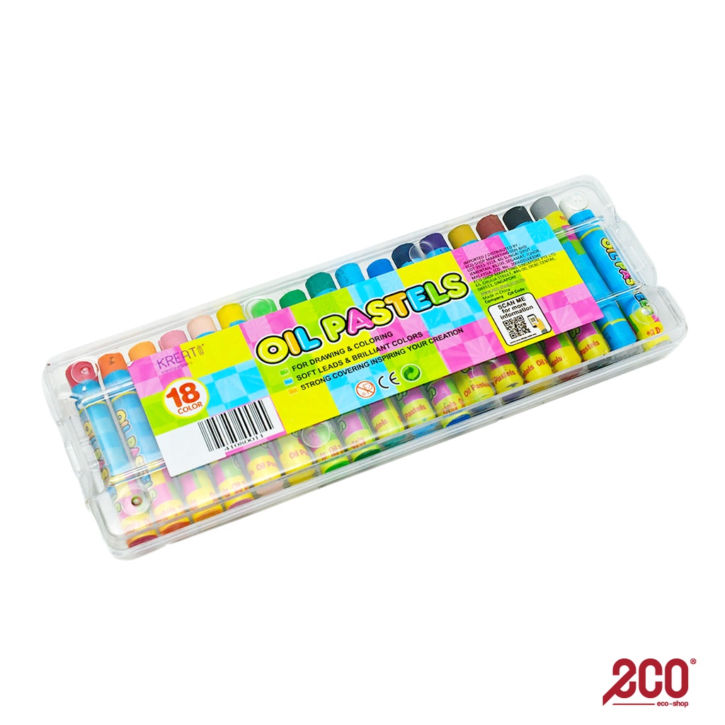 Kreati Oil Pastel Crayons (18pcs/pack) AEL009T0208 AEL009T02
