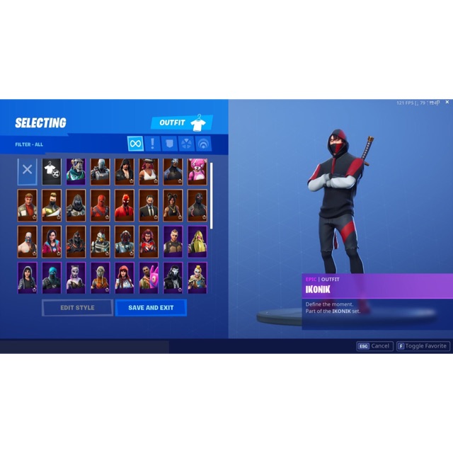 Fortnite account + ikonik skin Shopee Malaysia