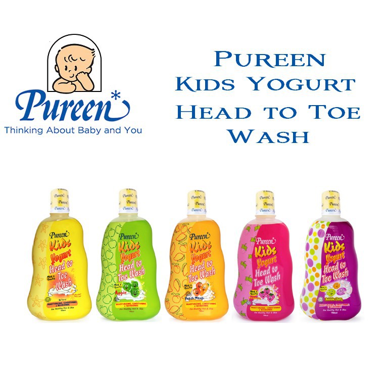 Pureen Kids Yogurt Head To Toe Wash 150ml Shopee Malaysia