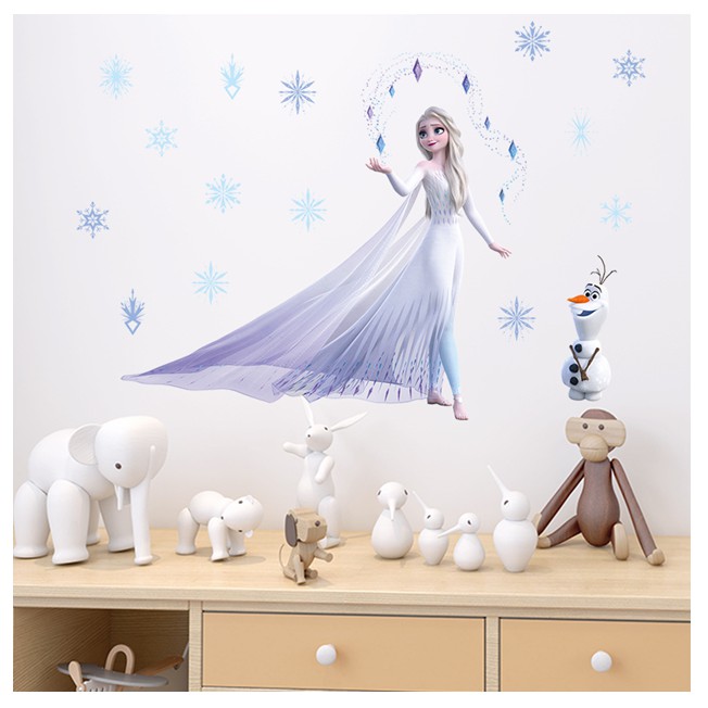 HO243 Wall Sticker FROZEN ELSA Wall Sticker Switch Sticker Kids Bedroom