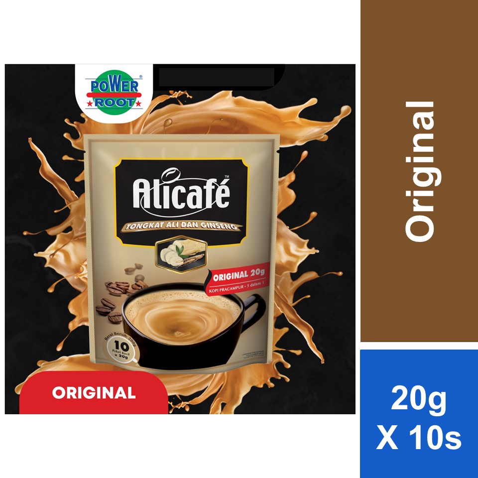 Alicafe Tongkat Ali dan Ginseng Original 20g x 10s Shopee Malaysia