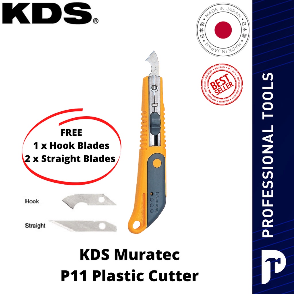 KDS P11 Plastic Cutter Knife, acrylic sheet cutter hook blade [FREE