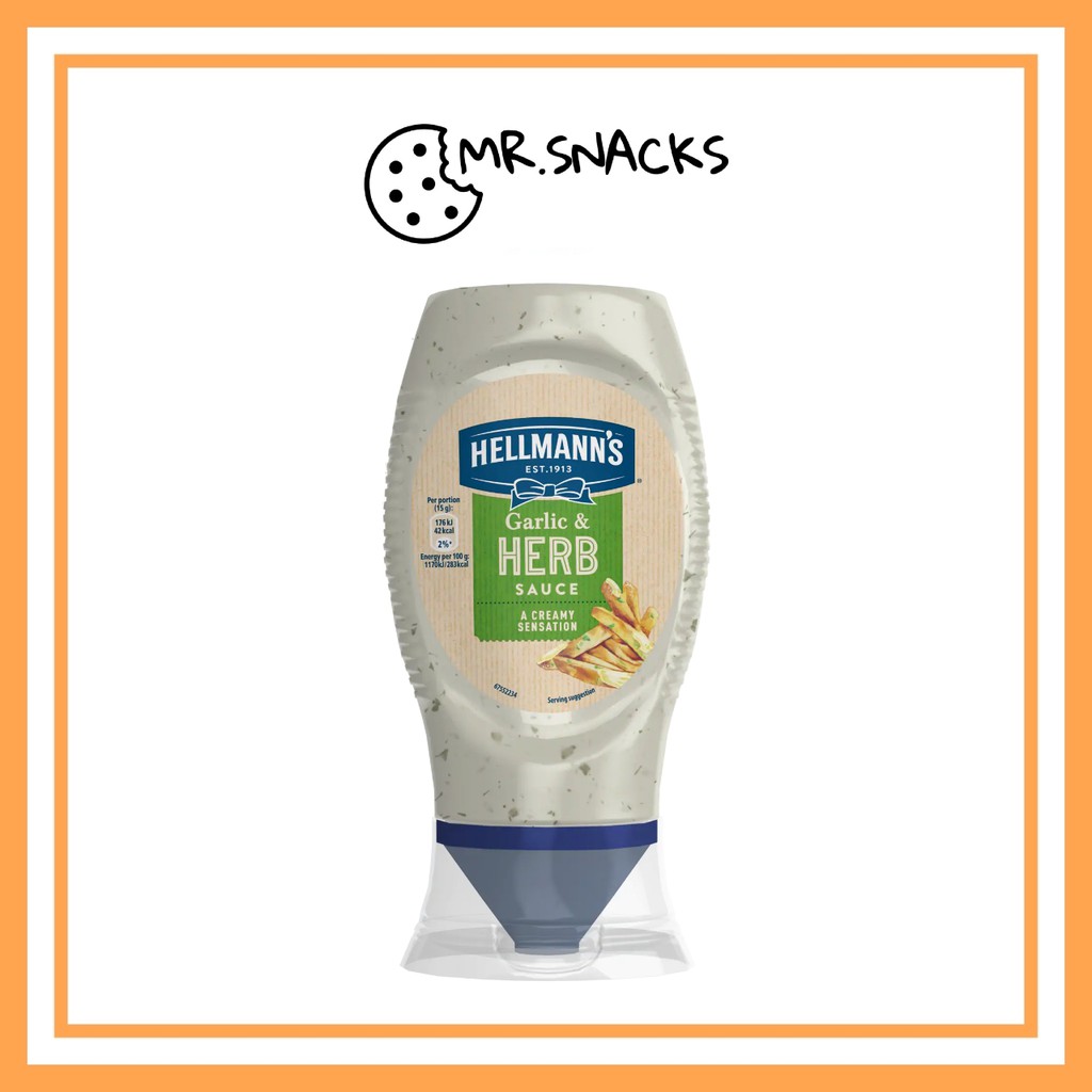 Hellmann's Garlic & Herb Sauce 250g Shopee Malaysia