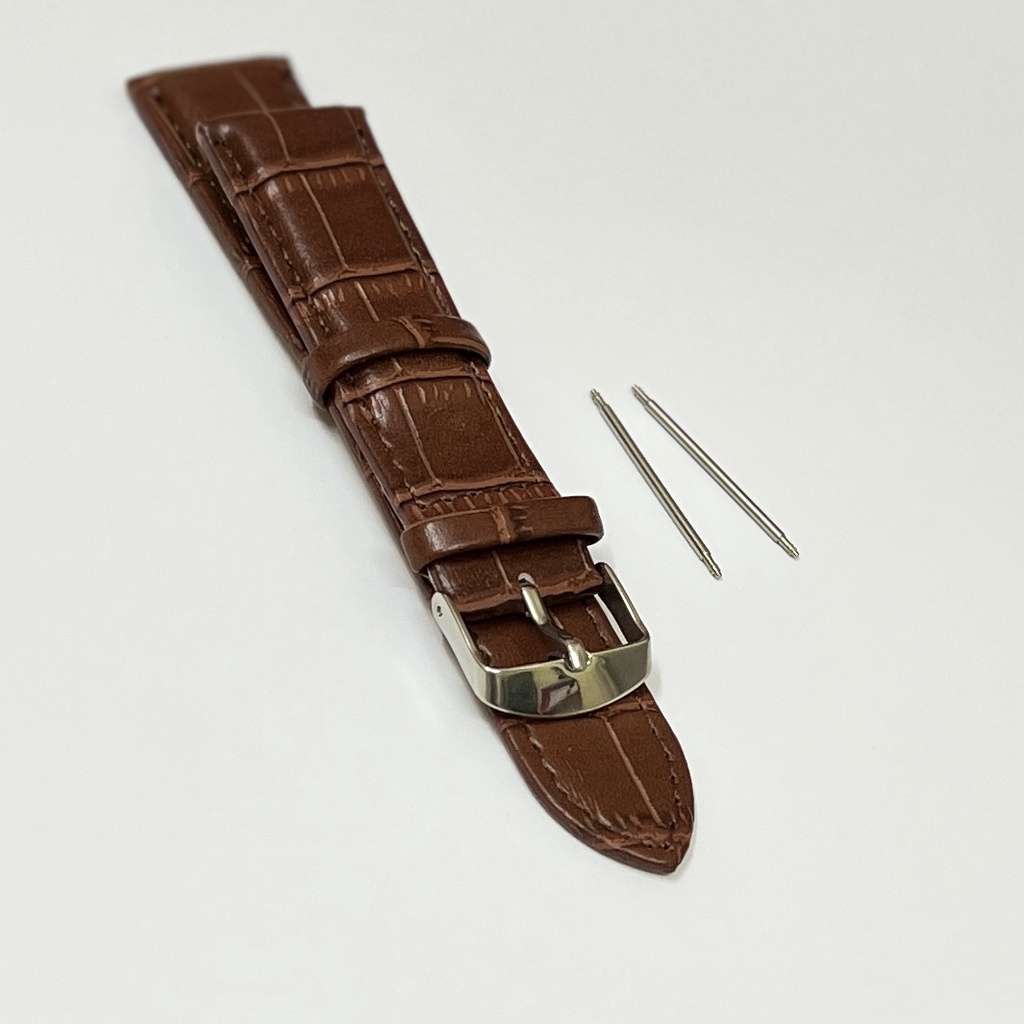 Premier Genuine leather anti allergic watch straps Black, Dark brown,brown watch bands (12mm