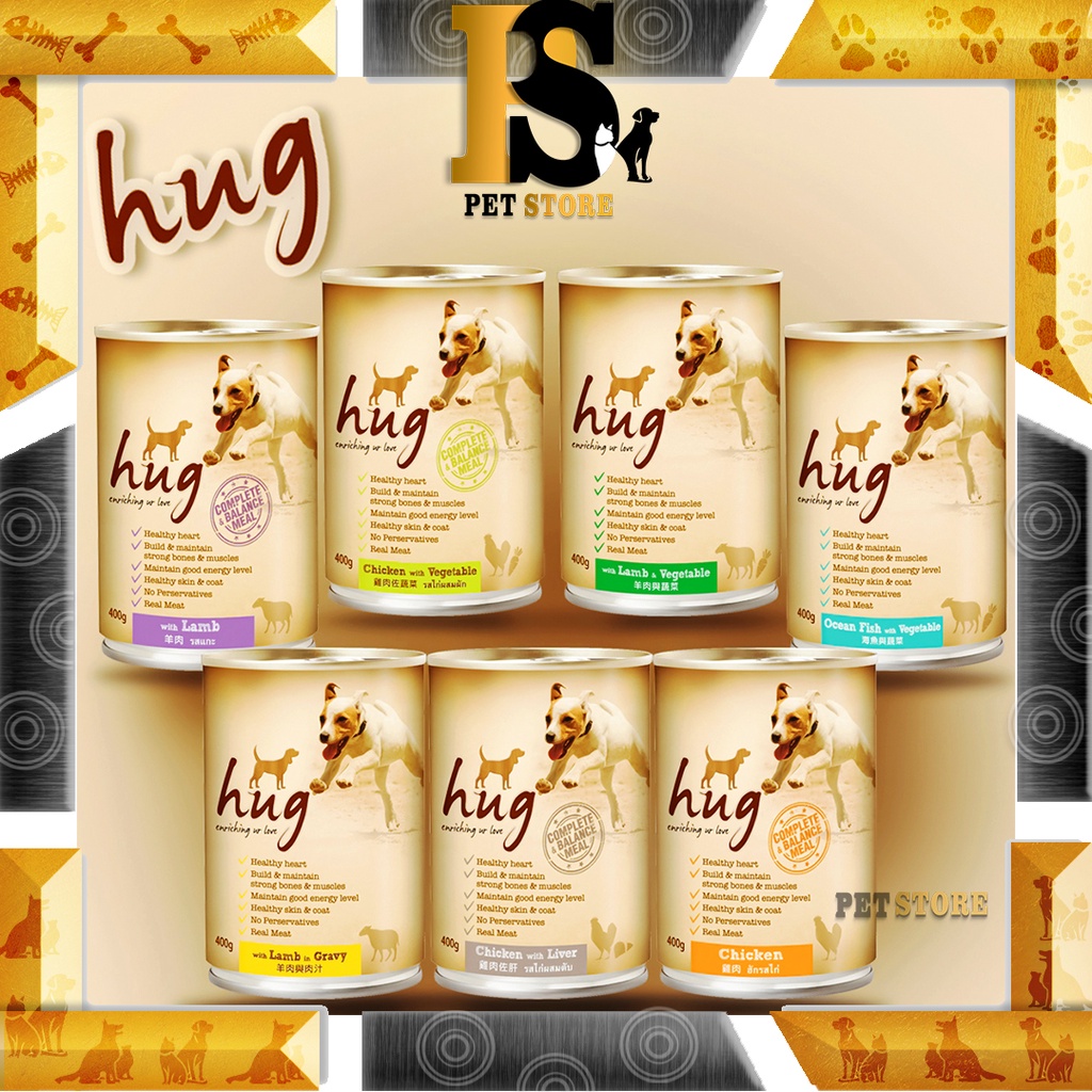 Hug Dog Canned Wet Food 400gm Shopee Malaysia