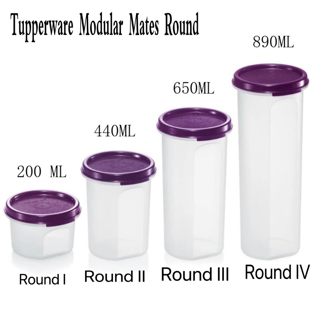 Tupperware Modular Mates Round I/II/III/IV Shopee Malaysia
