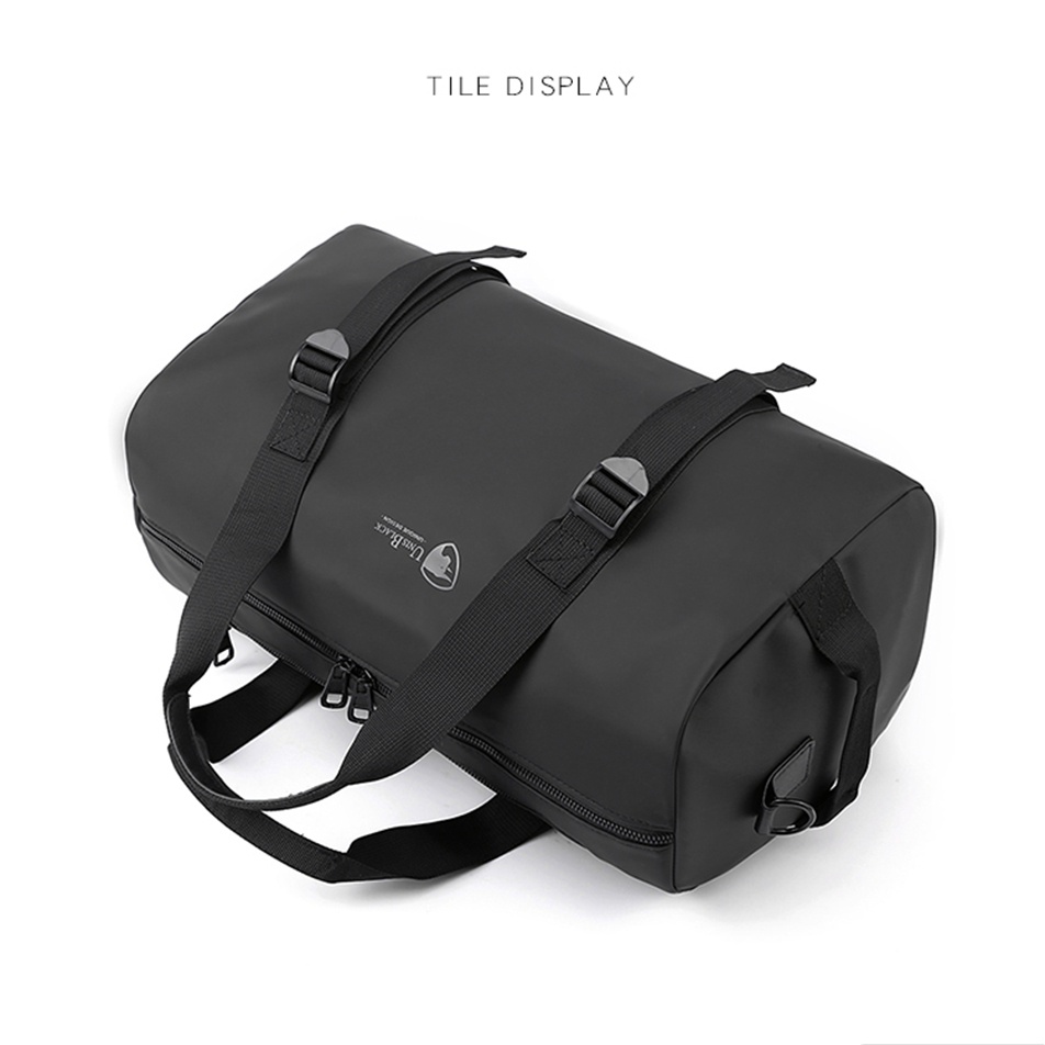 UnisBlack Travel Hand Carry Bag , Duffel Bag , Beg Balik Kampung