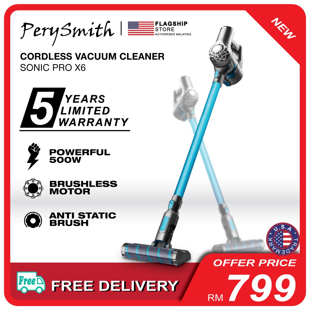 [FLAGSHIP STORE] PerySmith Cordless Vacuum Cleaner Sonic Pro X6