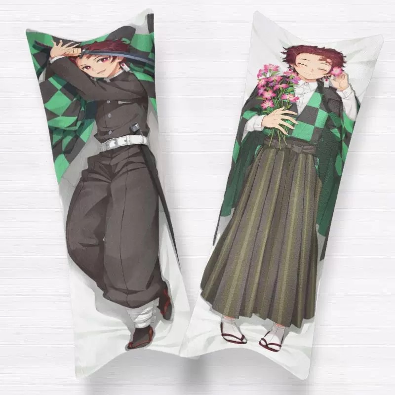 60x180cm Anime Girl Pillow Cover Almohada Anime Demon Slayer Pillow