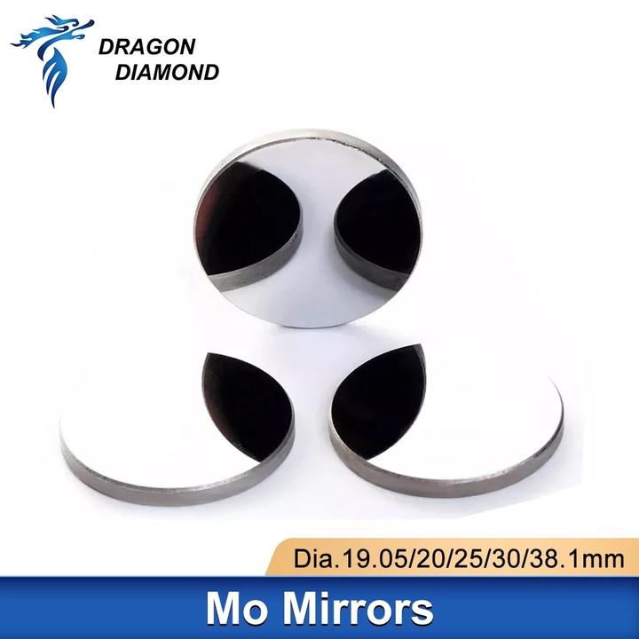 3pcs Co2 Lens Mo Reflective Mirror Laser Engraver Dia 19.05mm 20mm 25mm