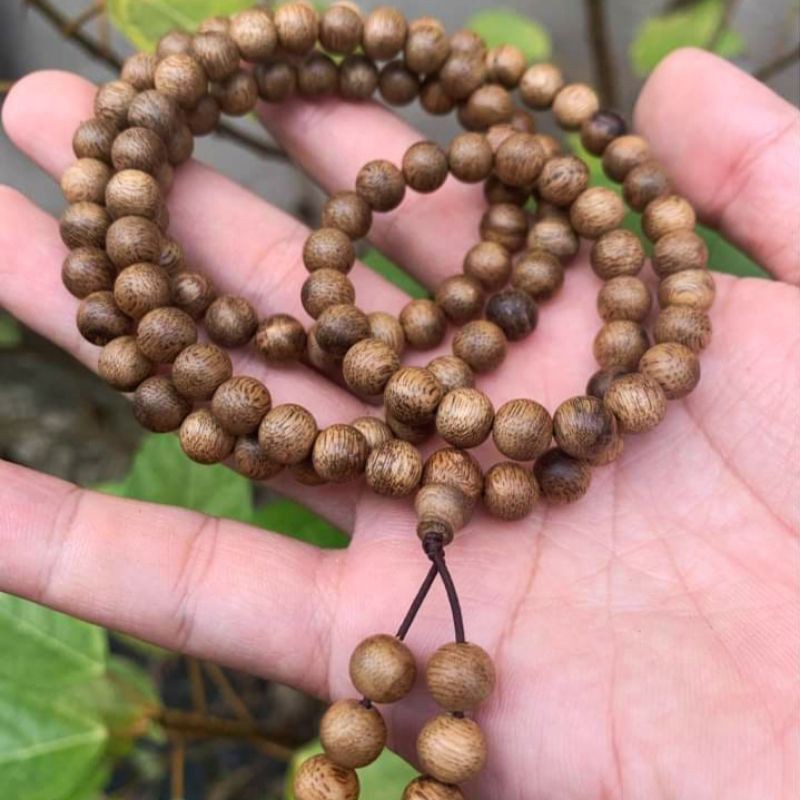 KAYU 108 Buddha Prayer Beads 108 Wood Gaharu Merauke 8mm Shopee Malaysia