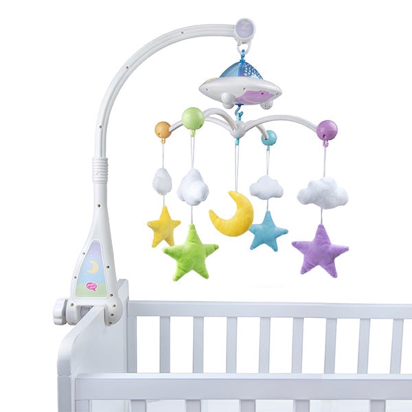Moon and Star Quran Cot Mobile Quran, Lights and Sound Islamic Baby