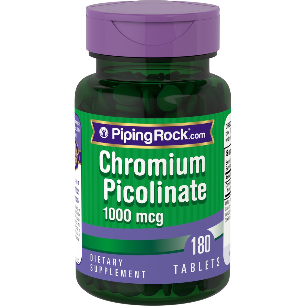 Chromium Picolinate 1000 mcg, 180 Tablets (Weight Loss, Insulin Control