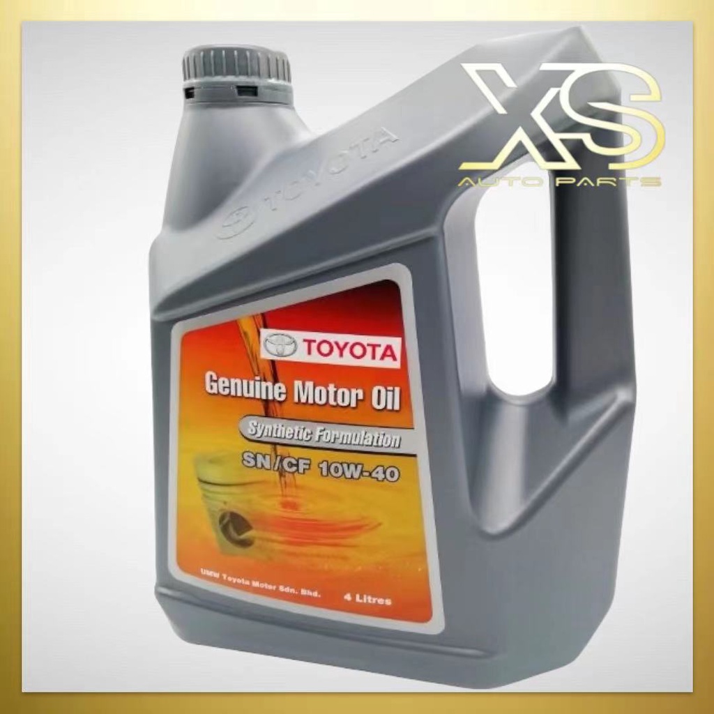 100% ORIGINAL Toyota Genuine Motor Oil 4Litre - 10W-40 10W40 - Semi