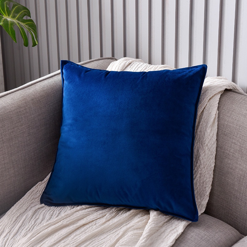Square Pillow Cover Soft Velvet Pillowcase Sarung Bantal Petak Sarung