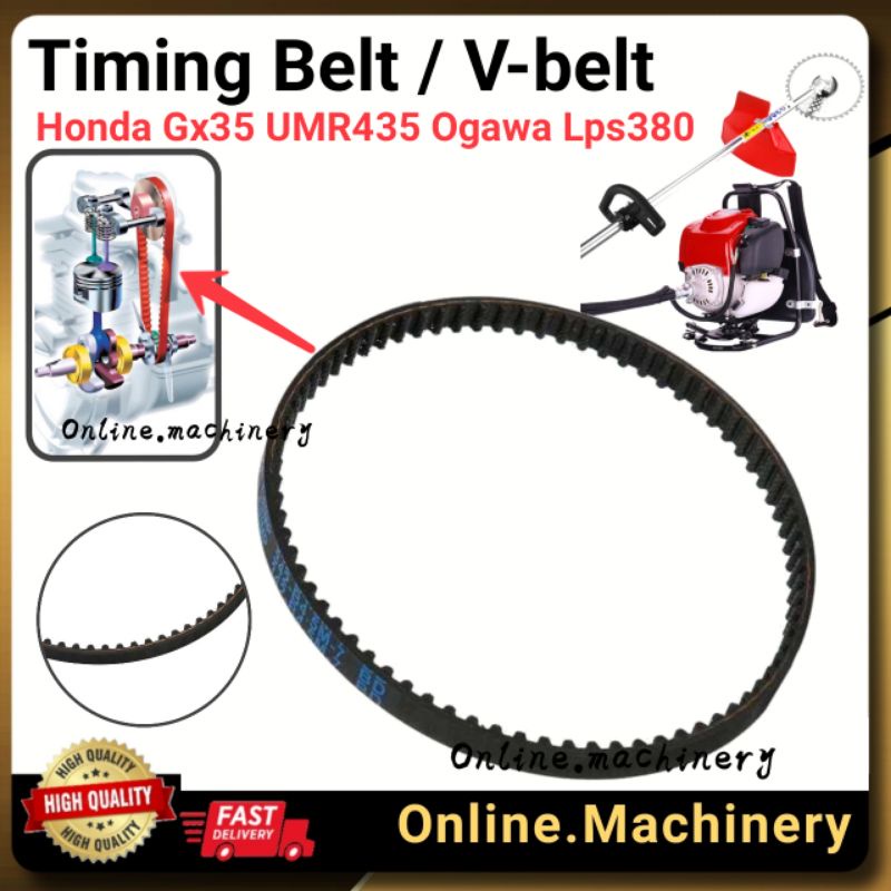 Honda Gx35 Timing Belt V-belt UMR435 Ogawa Lps380 Hozugawa KT350 Dinyi