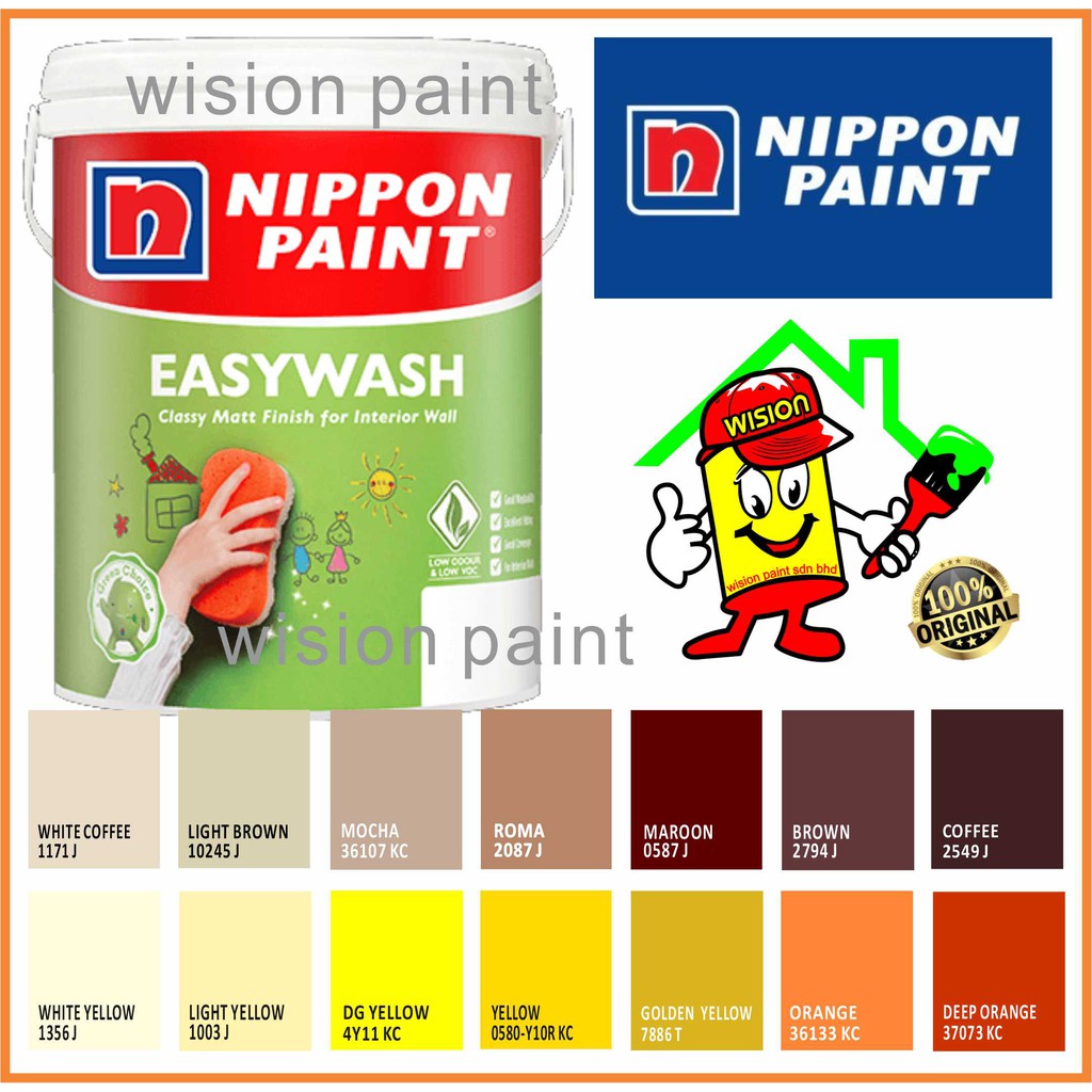 1L Nippon Paint easy wash white / ( nippon easywash ）mixed / cat nippon