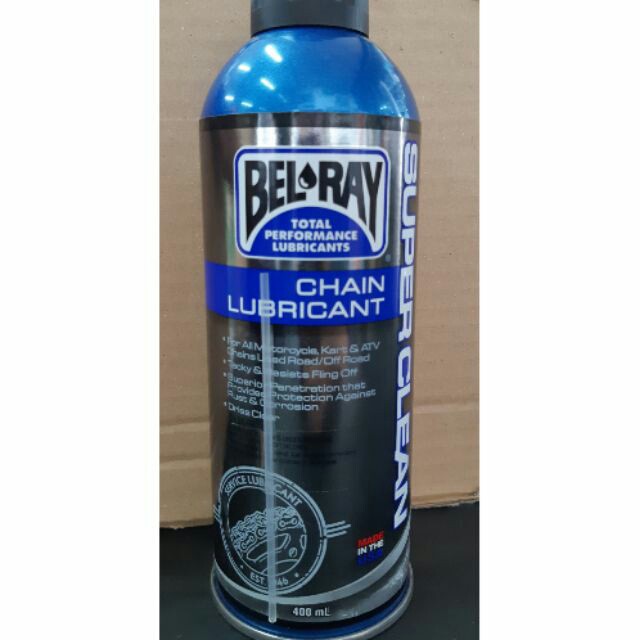 BEL RAY chain lubricant 💯 ORIGINAL (SUPERCLEAN) 400ML Shopee Malaysia