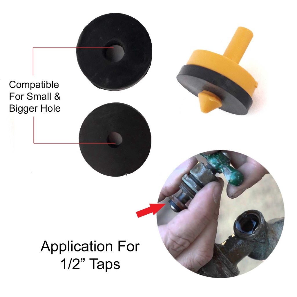 2pcs Solid England Super Heavy Duty Faucet Water Bib Tap Washer For