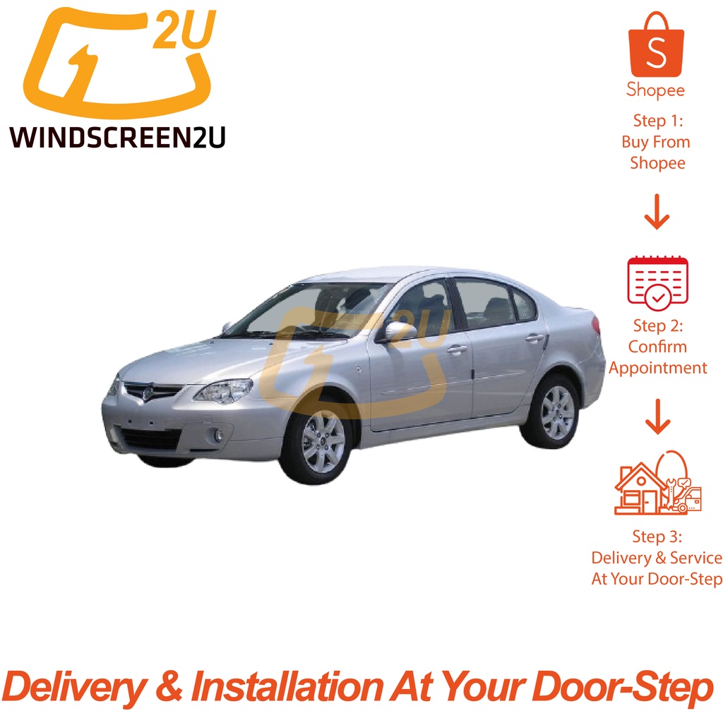 Cermin Kereta Car Windscreen Proton Persona Old With Installation