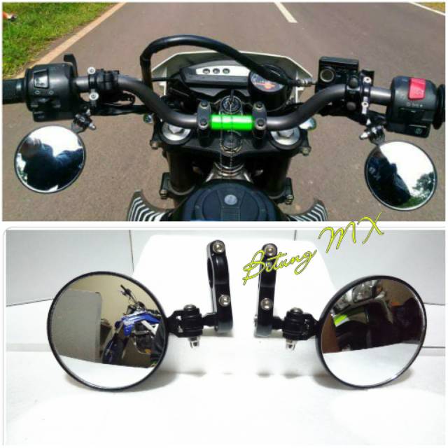 Supermoto cnc Round Mirror Bottom Mirror KLX DTracker crf wr yz ktm