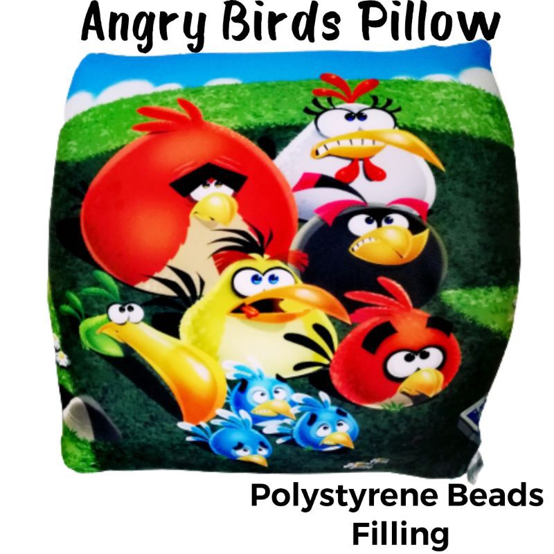Angry Birds Pillow Polystyrene Beads Filling 🔥READY STOCK🔥 Shopee