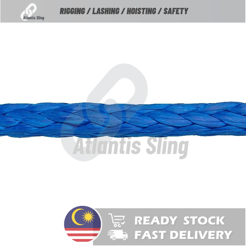 Plasma rope Dyneema rope 4x4 Winch rope UHMWPE Blue 12Strand Rope