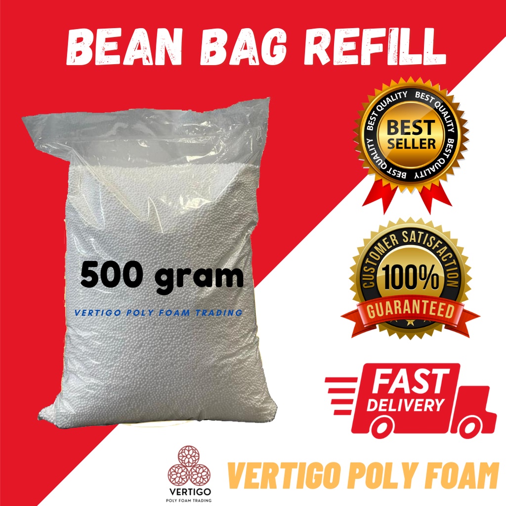 [READY STOCK] 0.5KG BEAN BAG REFILL FILLING/ BIJI KABUS (Polystyrene