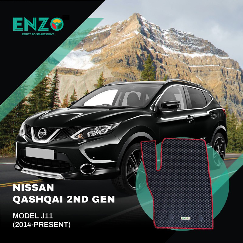 Nissan Qashqai 2nd Gen Model J11 Enzo Customised Car Mat Shopee Malaysia