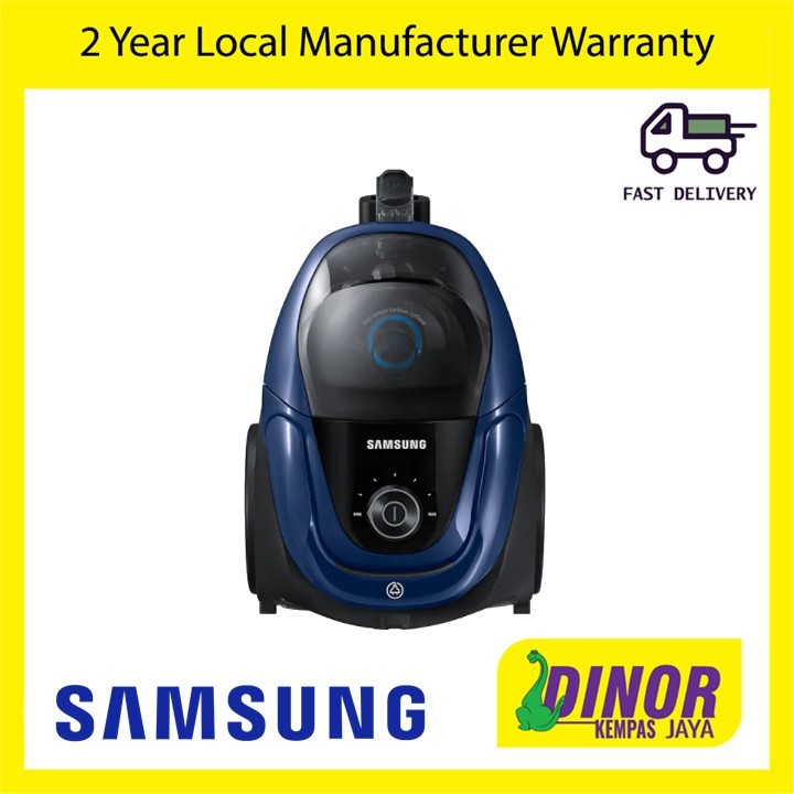 Samsung Canister Bagless with AntiTangle Turbine, 370W VC18M3110VB/ME