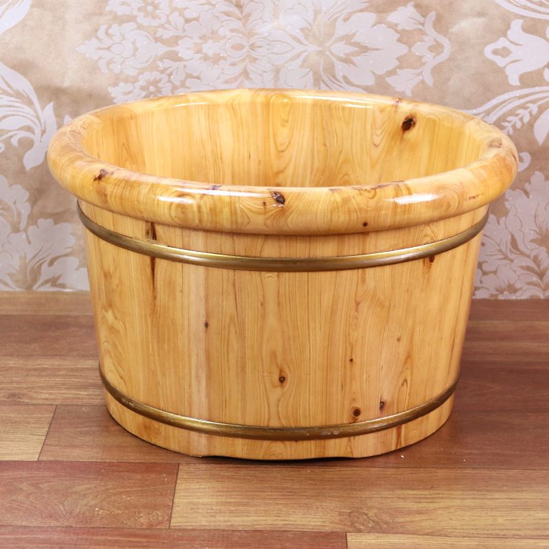 Foot spa wooden bucket / lignum cedrium / Wood Foot Spa Basin Wooden