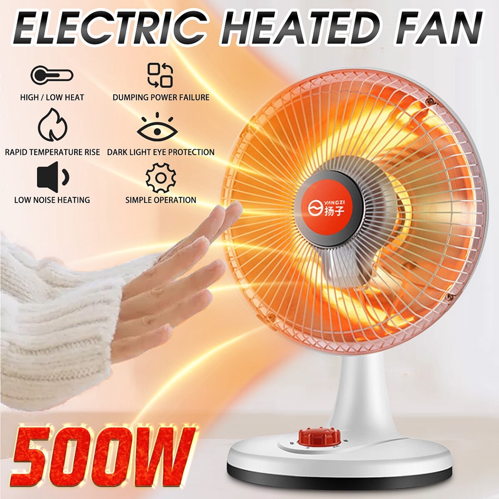 500W Household Electric Heater Fan 220V Warmer Air Heater For Winter