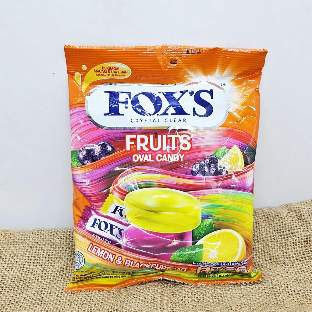 FOX's Crystal Clear Oval Candy (125g / Halal) Berries, Fruits, Fruity