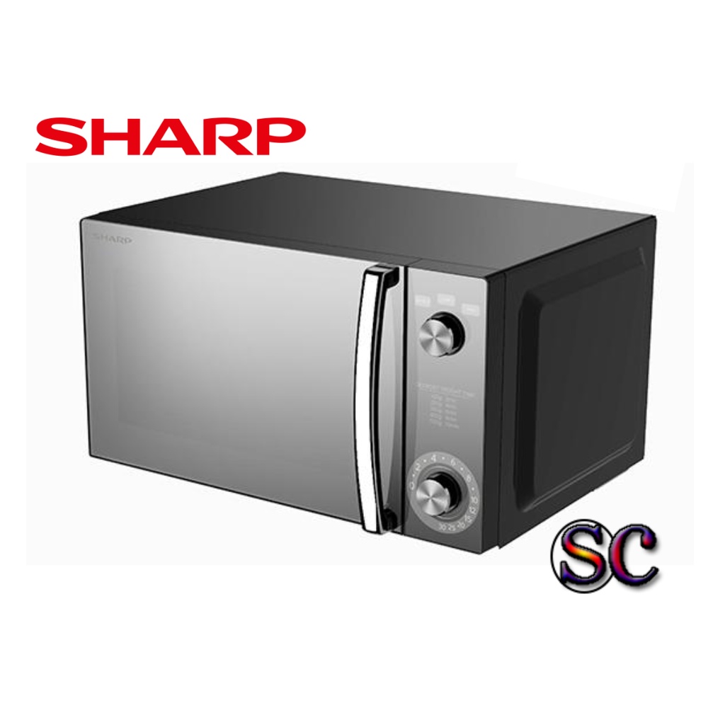 SHARP MECHANICAL DIAL FLATBED MICROWAVE OVEN R2121FGK (20L) Shopee