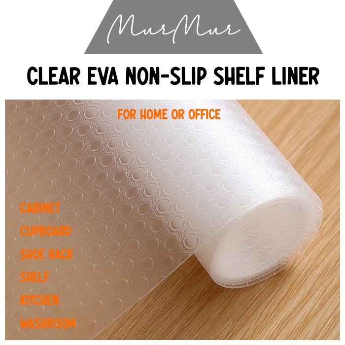 [MurMur] Clear EVA NonSlip Waterproof Cupboard Drawer Mat Cupboard