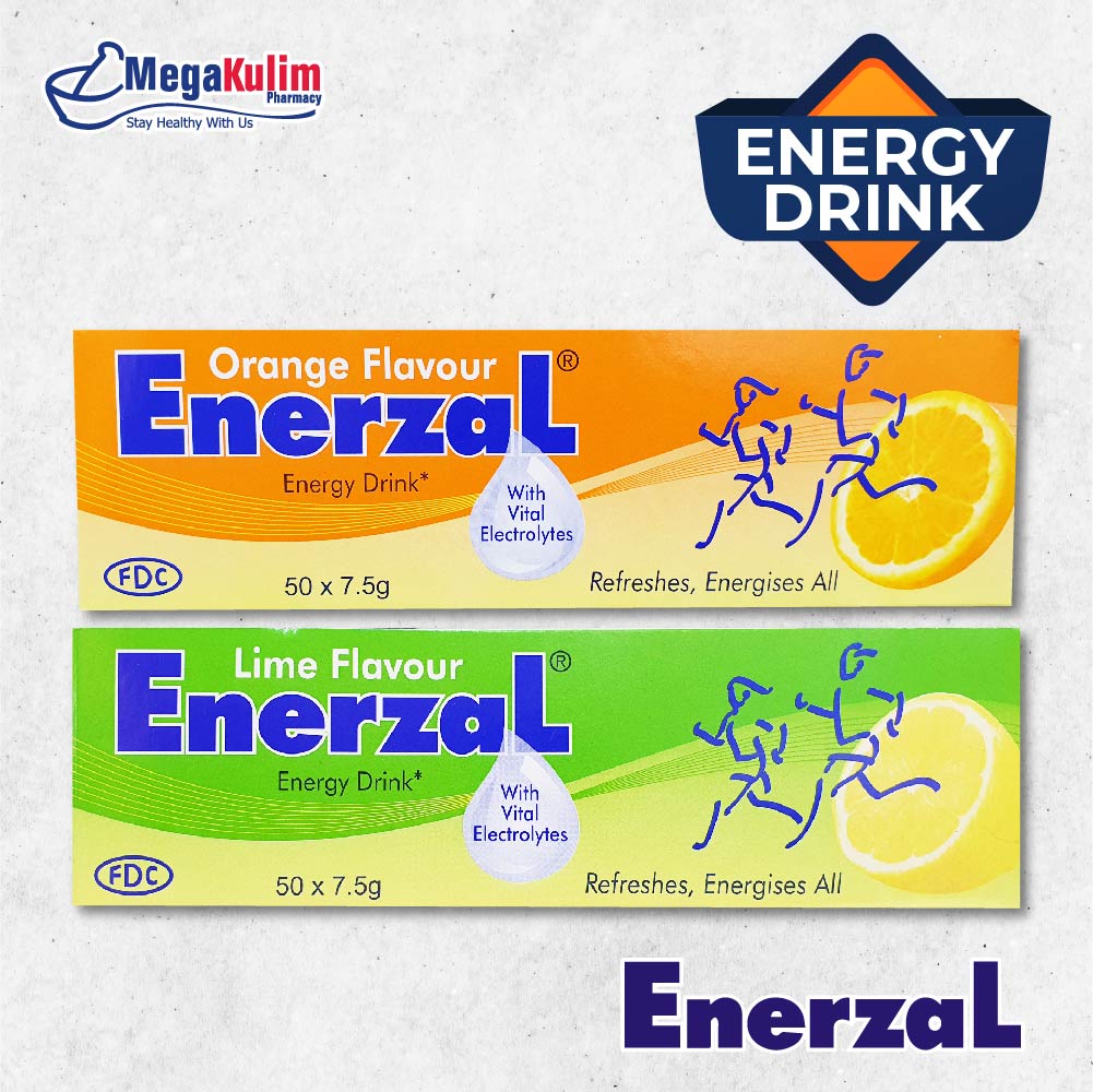 Enerzal Energy Drink 7.5g (Orange / Lime) Shopee Malaysia