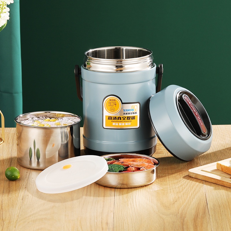 OTB Lunch Box (3 Layers) 304 Stainless Steel Thermal Lunch Box Thermos