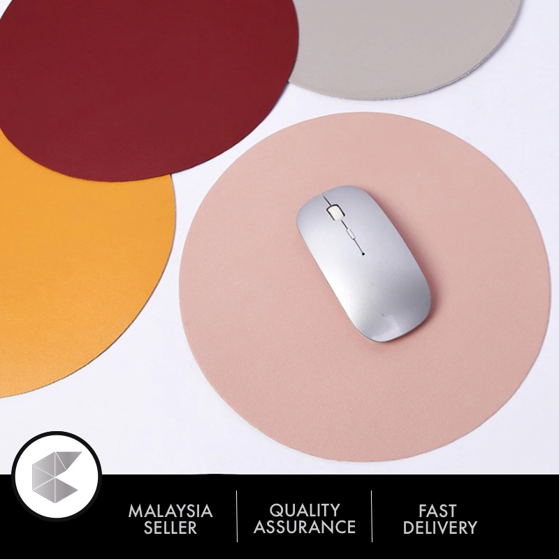 Malaysia Ready Stock 22*22cm and 25*25cm Round Mousepad Premium Double