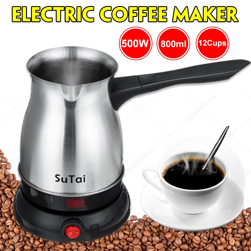 800ml Mini Electric Heaters Stove Hot Cooker Plate Water Tea Milk Coffee Heating Furnace