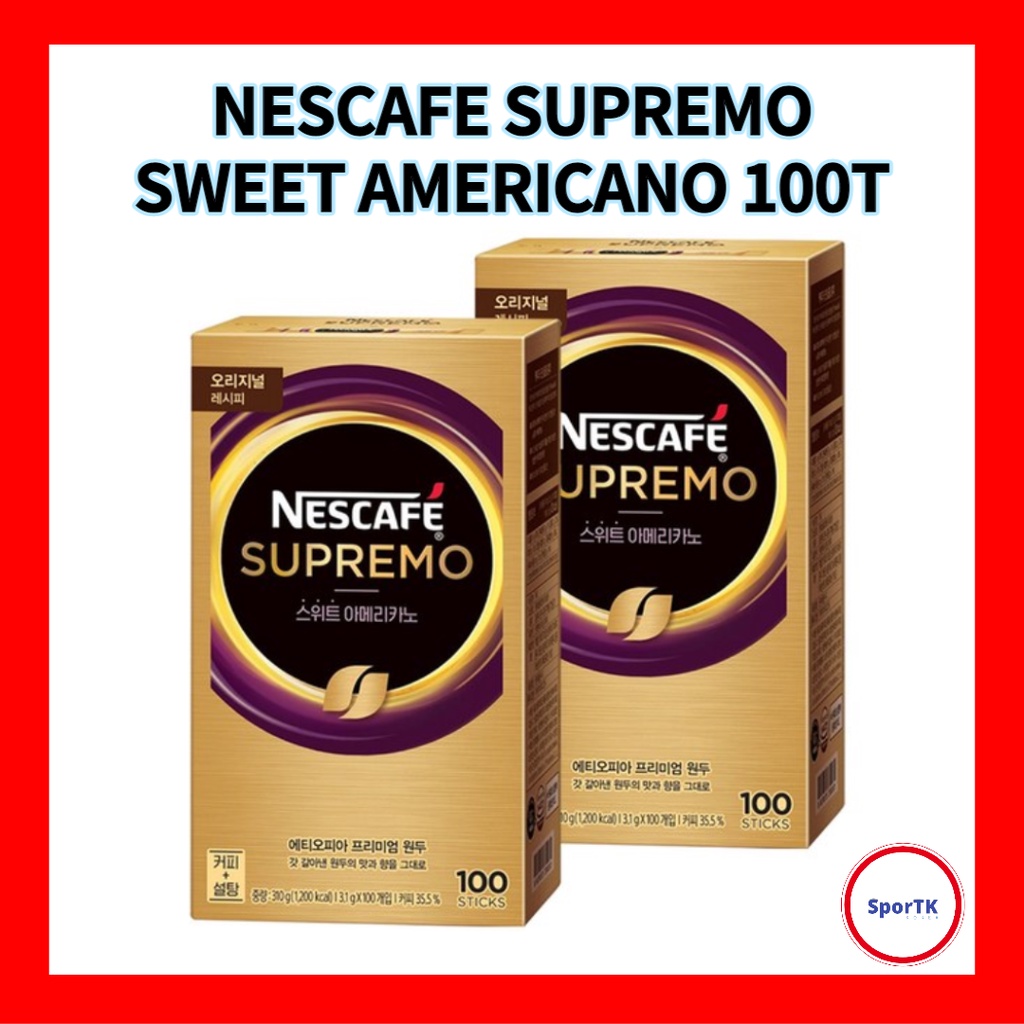 NESCAFE Supremo Coffee Sweet Americano 100T Korean Coffee Stick