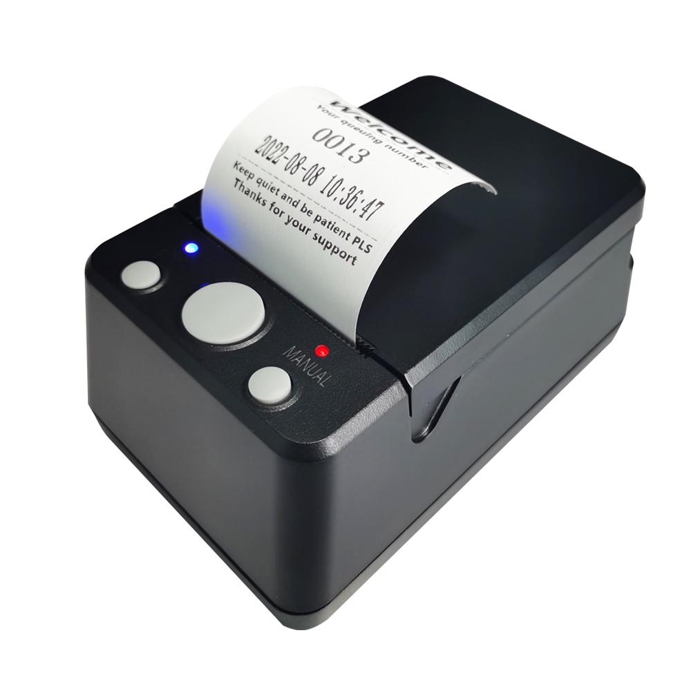 Queue Number Printer 57mm Receipt Ticket Thermal Printer Can Edit Print