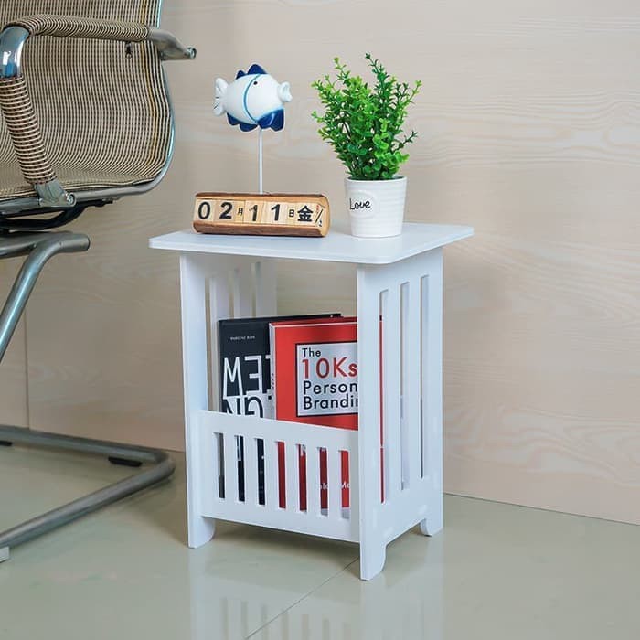 Sl Square Coffee Table Book Rack Plot (bonus Gold Table Cloth