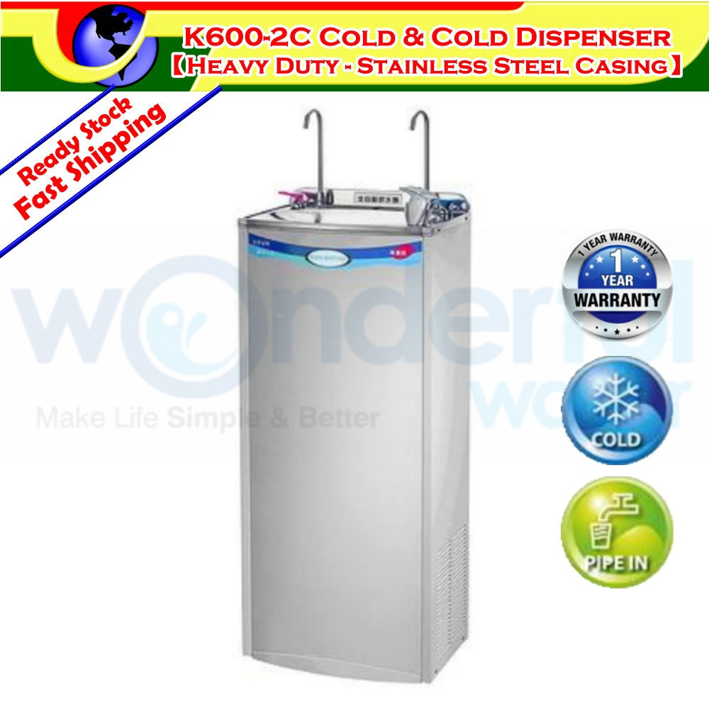 【Stainless Steel Casing】K6002C COLD & COLD Water Cooler 【COLD WATER