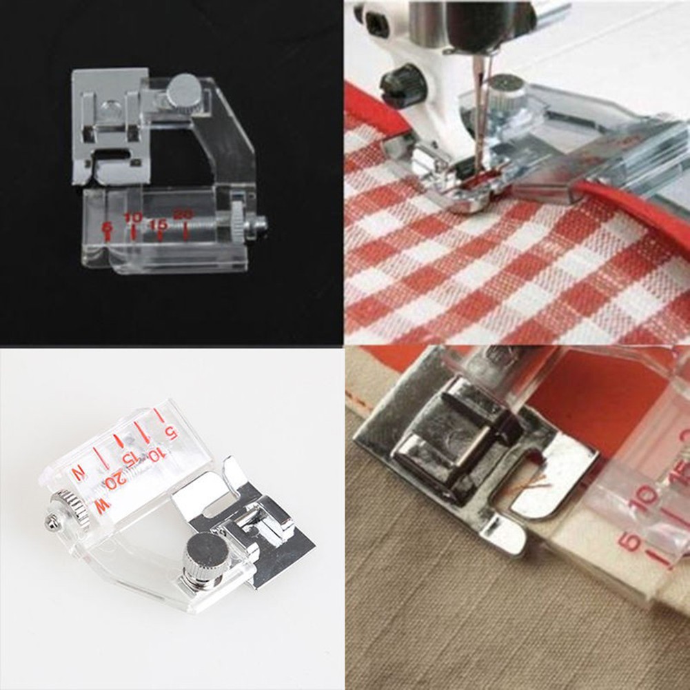 Adjustable Binding Snapon Bias Binder Presser Foot for Domestic Sewing