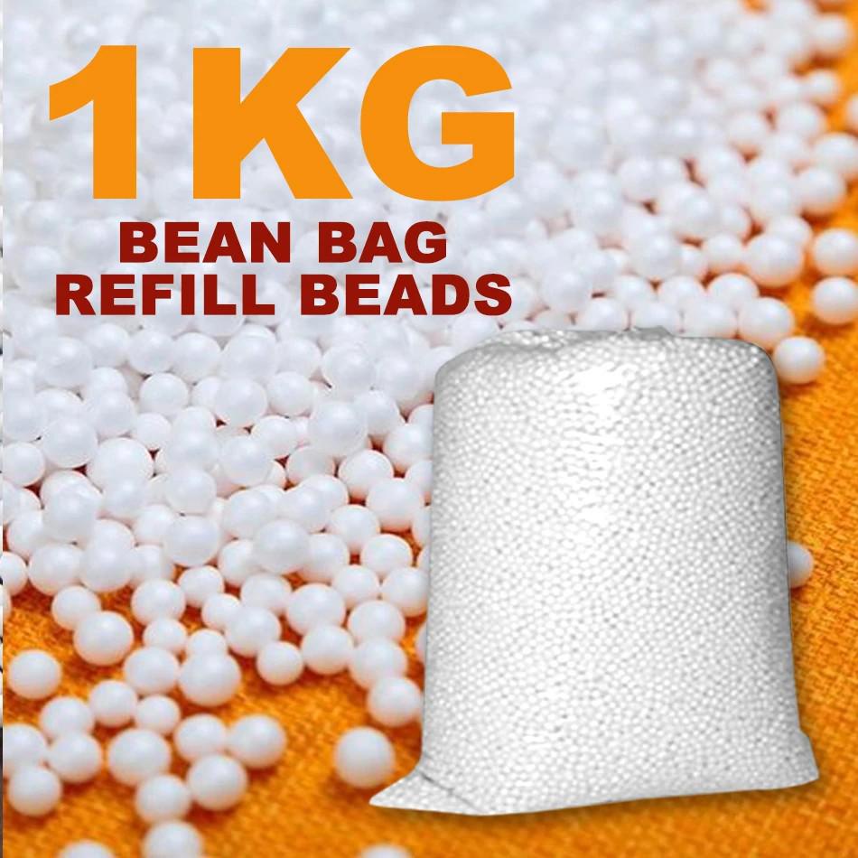 poly foam beads Bean Bag Refill /Biji Kabus Isi Bean Bag Polystyrene 1KG(Ready Stock) Shopee