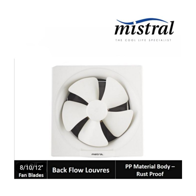 KHIND /MISTRAL wall mounted ventilation exhaust fan 8"/10"/12" Shopee