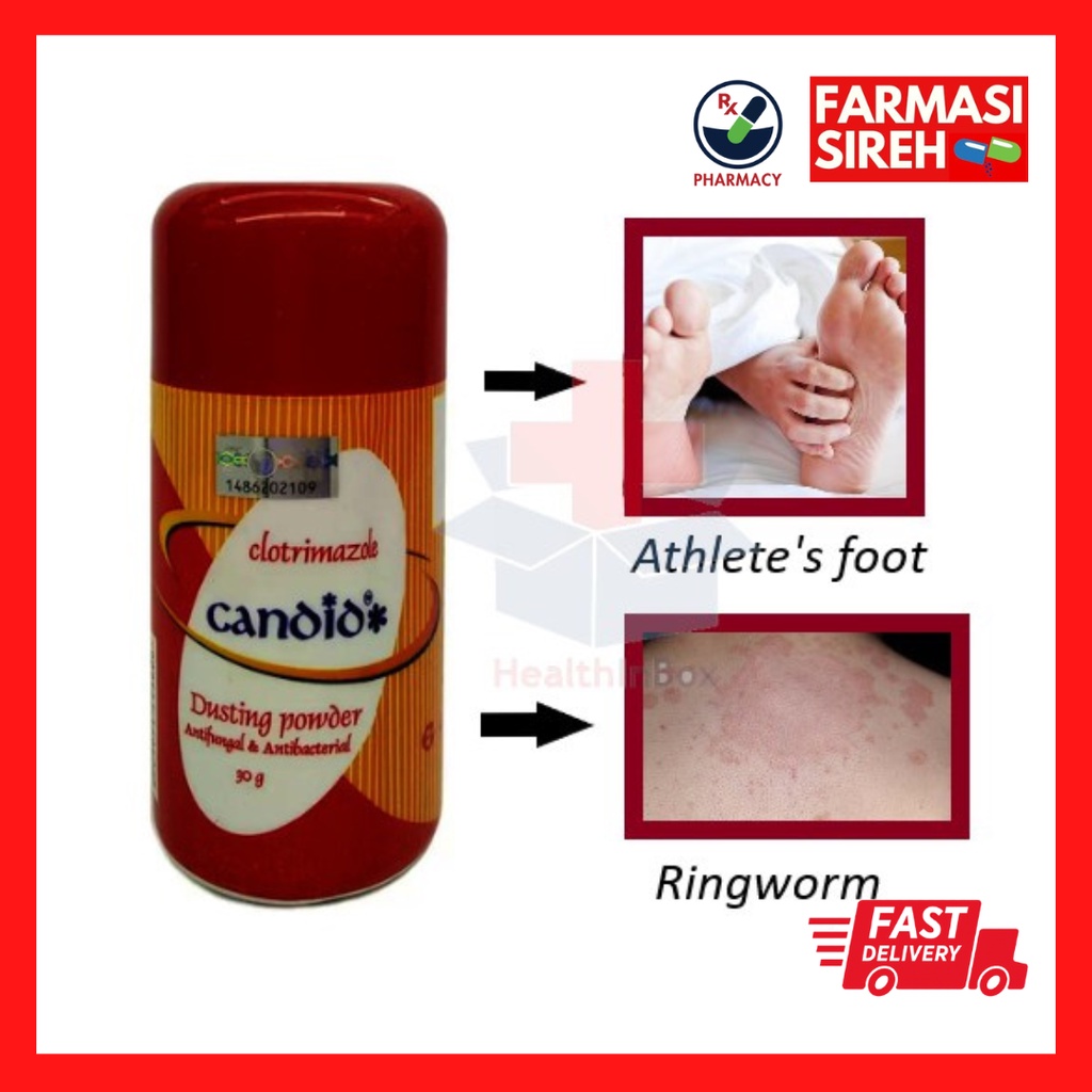 Candid Dusting Powder AntiFungal & AntiBacterial Clotrimazole 30g
