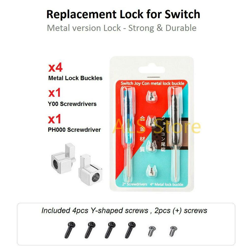Replacement Metal Lock Buckle with Screwdrivers Y00 PH000 for Nintendo